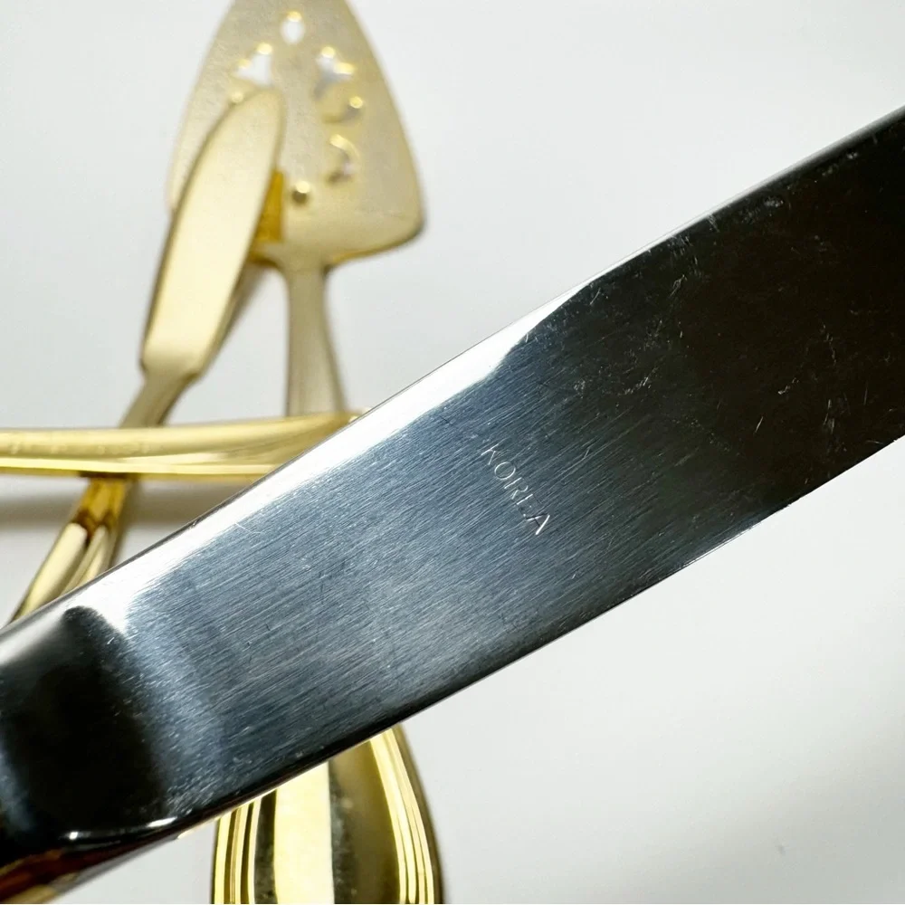 Vintage International Electro Plated Gold Flatware 24 Piece